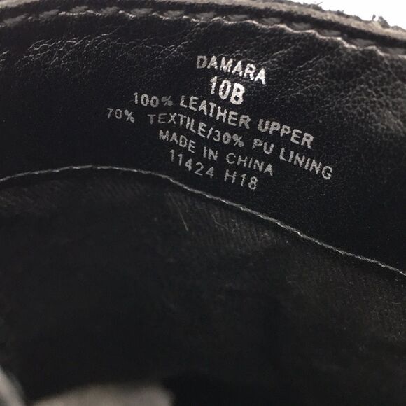 Lauren Ralph Lauren Damara Ankle Boots Booties Black Leather & Suede Size 10 - Picture 6 of 16